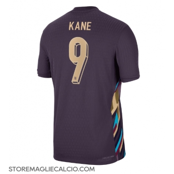 Inghilterra Harry Kane #9 Maglia Gara Trasferta Repliche Europei 2024